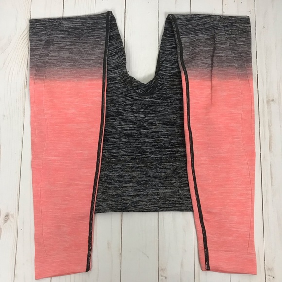 M U.S.A Black and Corral Ombre Leggings - Picture 2 of 4